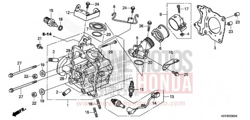CYLINDER HEAD SH150AD de 2013